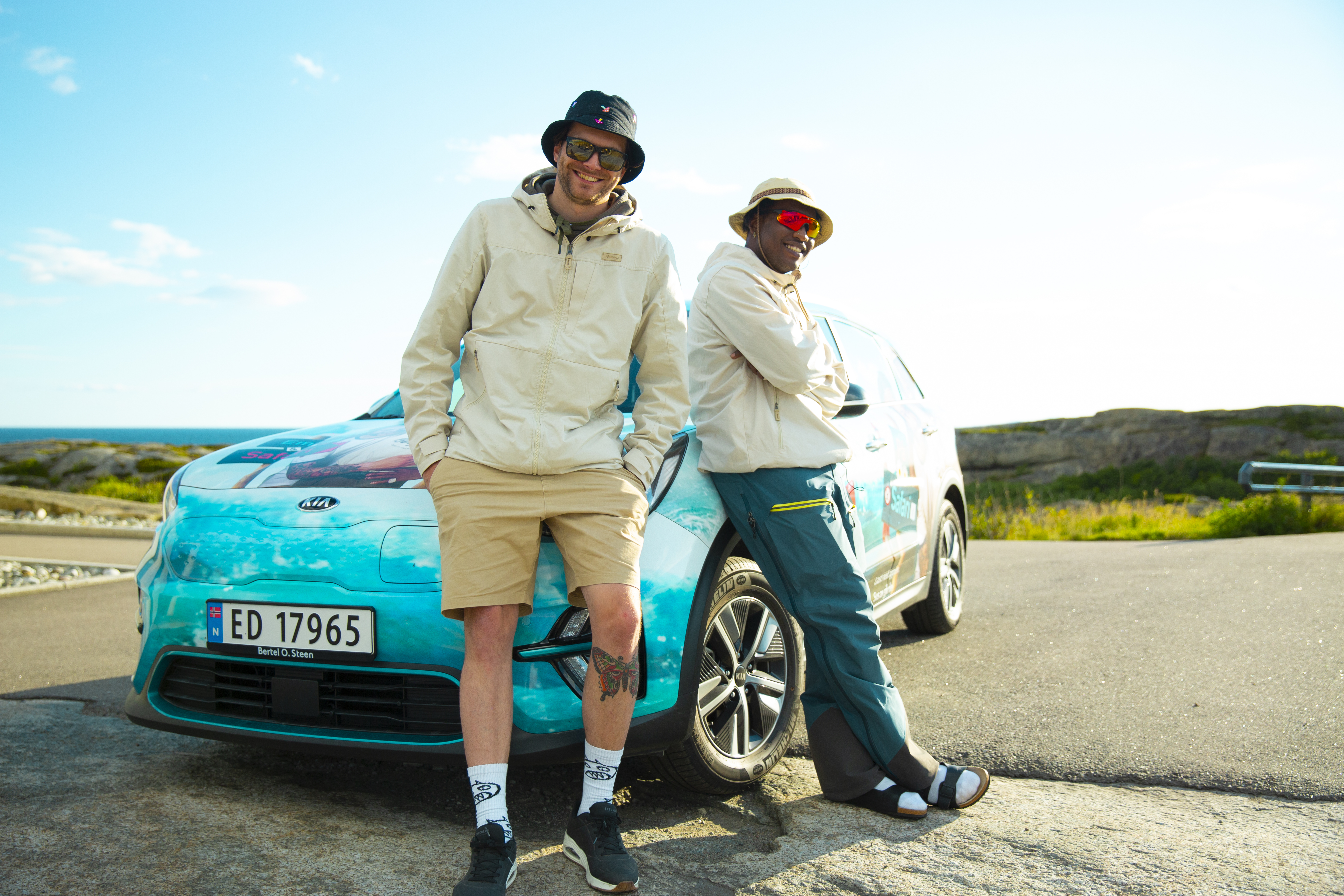 Bare to kule typer på tur.