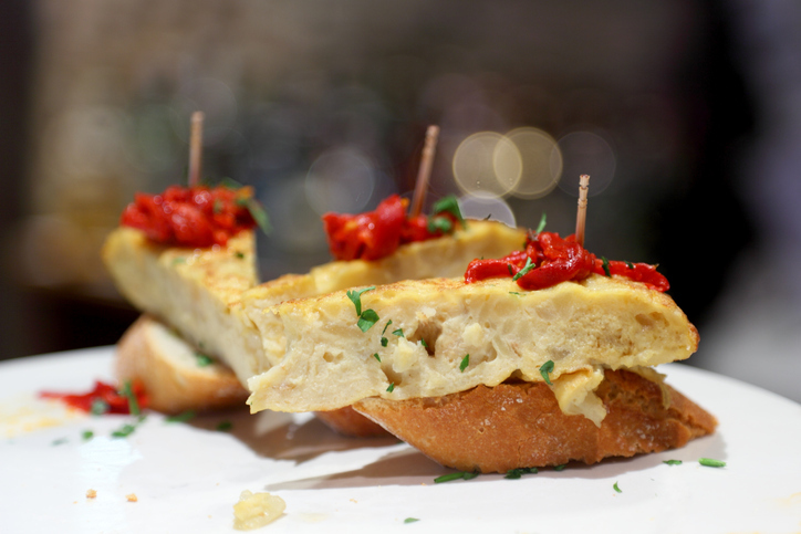 Bilde av herlige pinchos, tapas i Barcelona