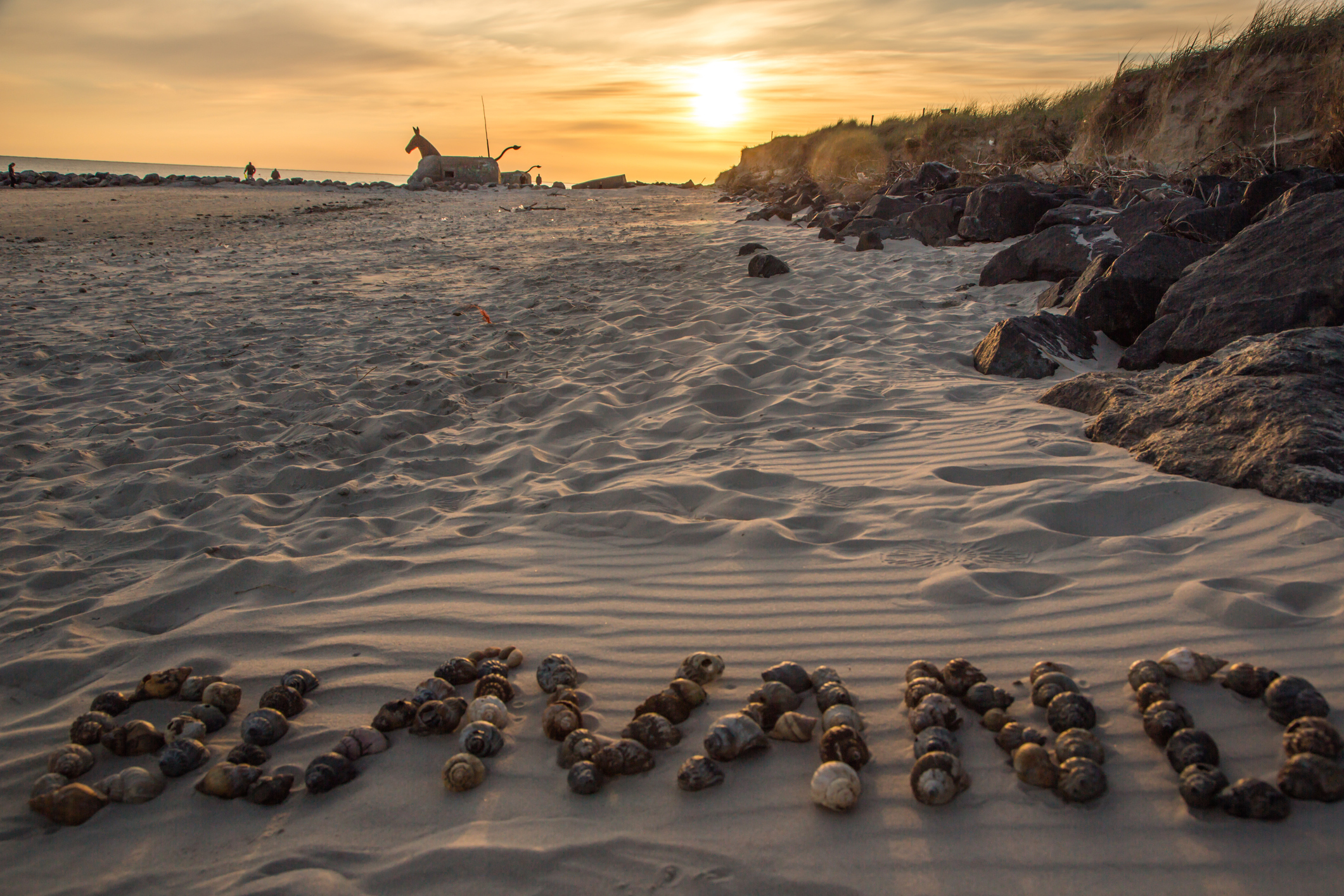 Solnedgang i Blåvand, Danmark -
Foto: Getty Images