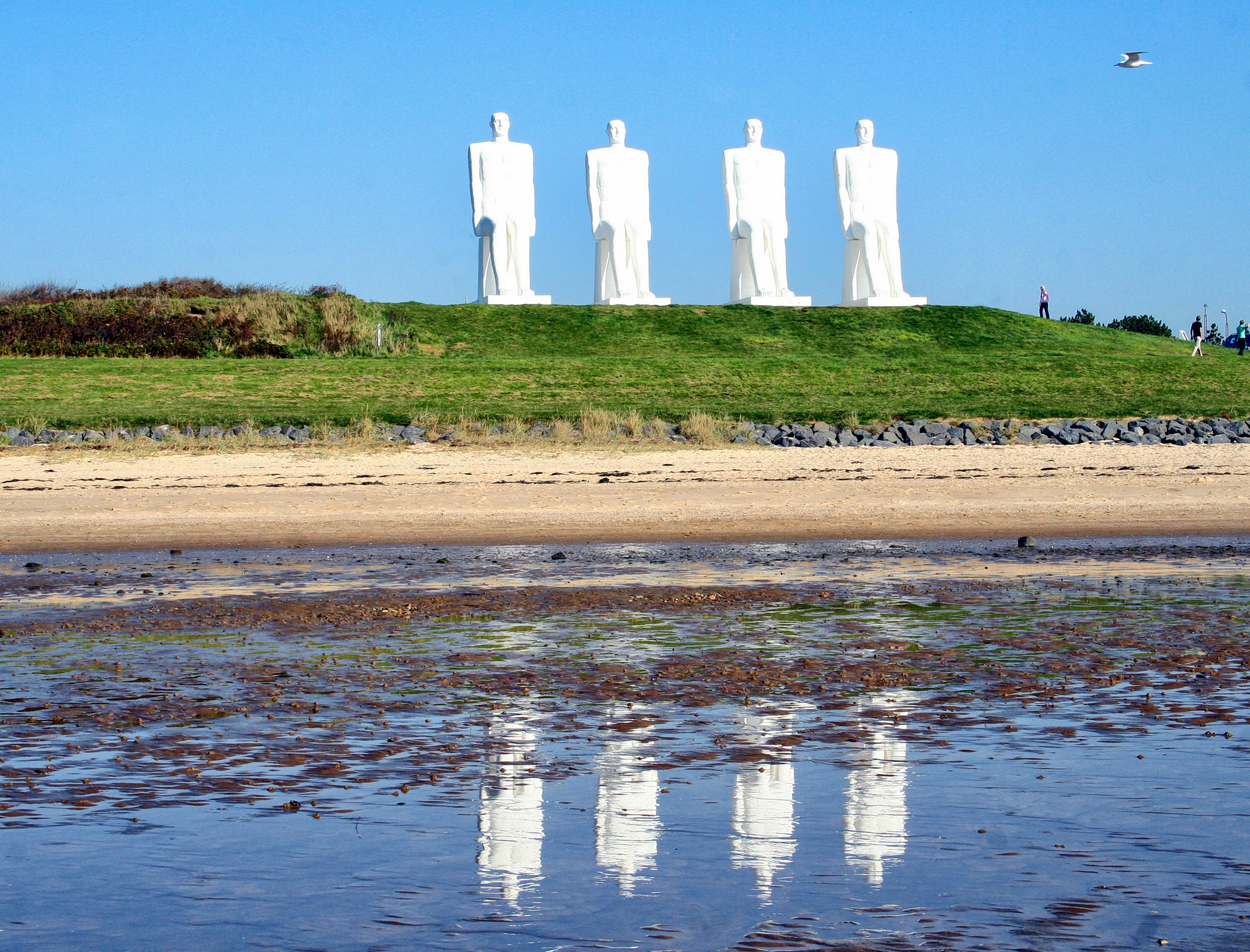Men at Sea monumentet av Svend Wiig Hansen er landemerke i Esbjerg, Danmark - Foto: Getty Images