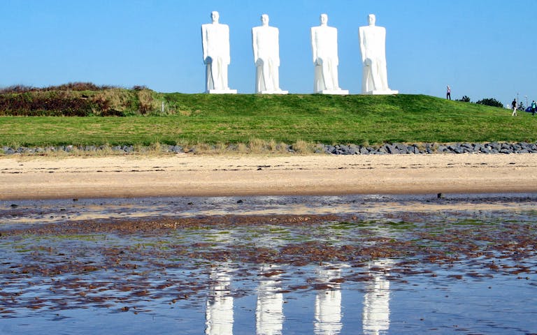 Men at Sea monumentet av Svend Wiig Hansen er landemerke i Esbjerg, Danmark - Foto: Getty Images