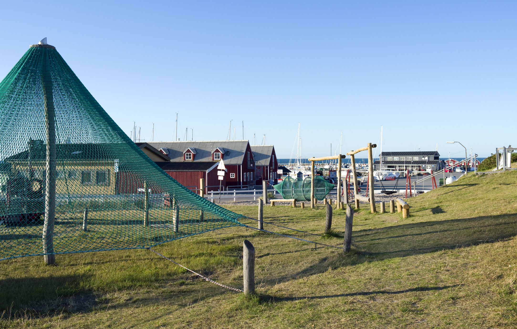 Lekplass ved Vesterø havn på Læsø i Danmark - Foto: Getty Images
