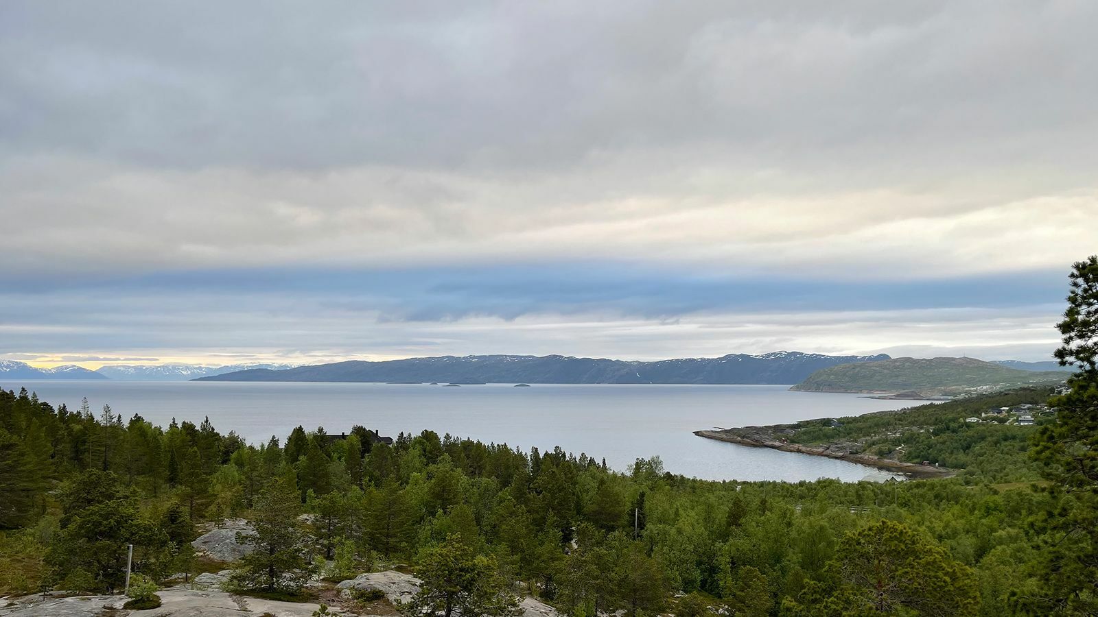 Utsikt over fjorden i Alta.
