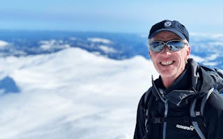 Erik Aasmundtveit på skitur i Silkedalen på Rauland