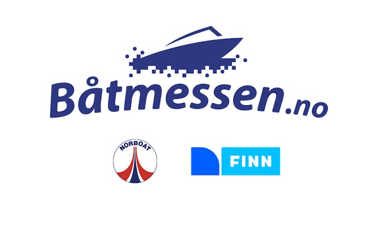 Logoene til Båtmessen.no, Norboat og FINN