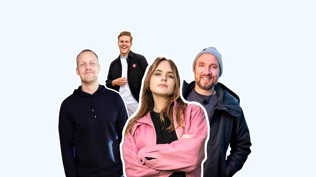Fra venstre: Mads Hansen, Vegard Harm, Linnéa Myhre og Bent Hulsker. Foto: Schibsted