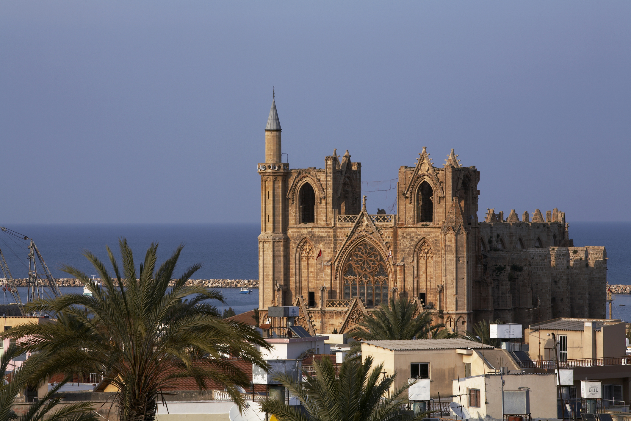 Lala Mustafa Pasha Moske, tidligere Saint Nicholas Cathedral i Famagusta på Kypros - Foto: Getty Images