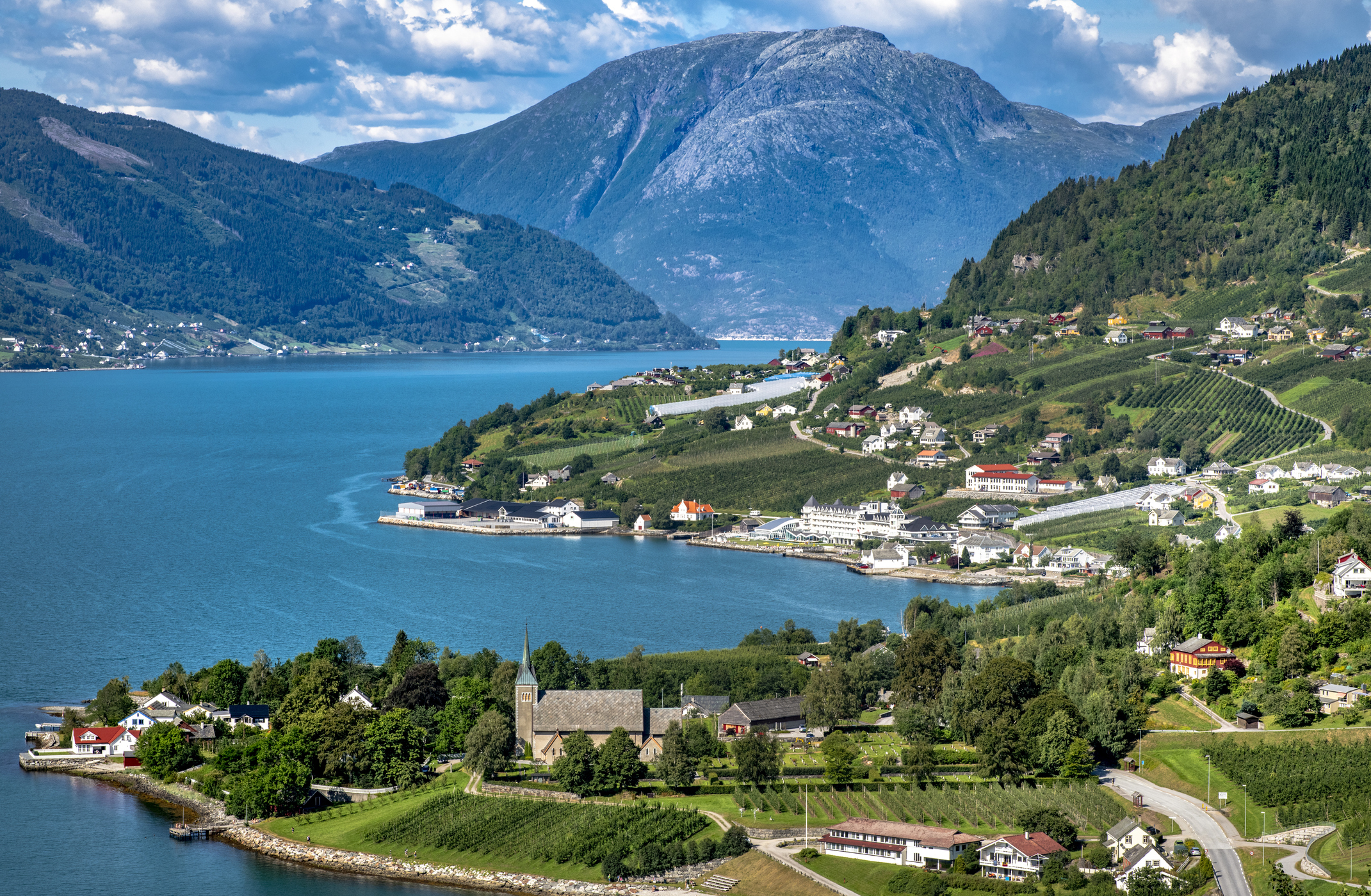 Utsikt over Lofthus i Hardanger - Foto: Getty Images