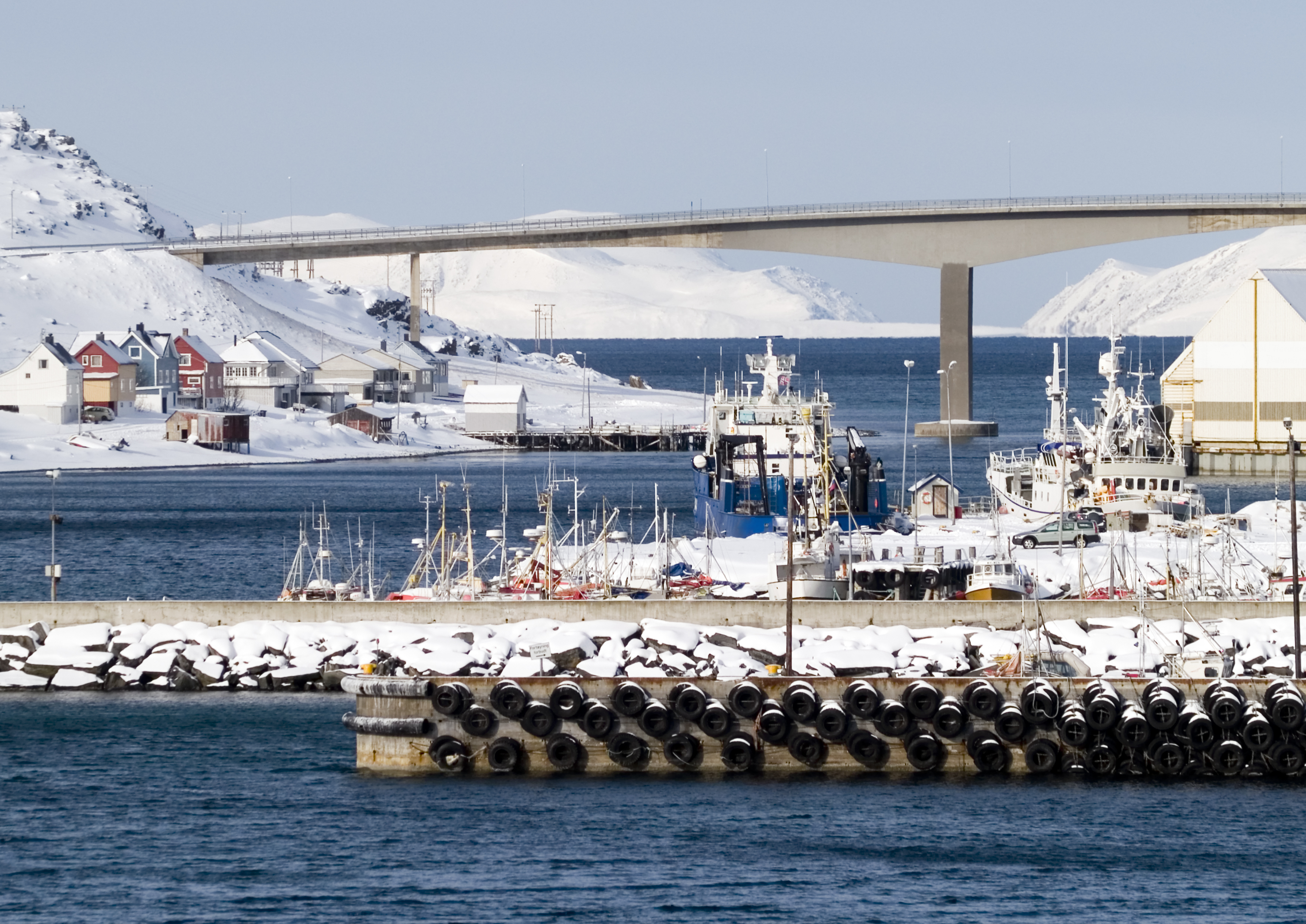 Finnmarks største fiskevær Havøysund -
Foto: Getty Images
