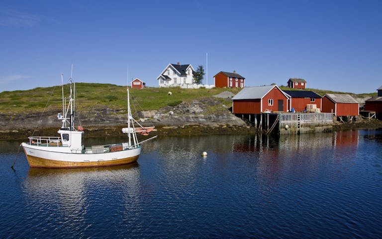 Bilde fra Vegaøyene på Helgelandskysten