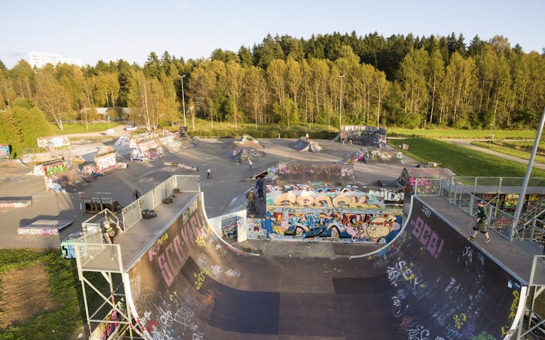 Bilde av skatepark i Helsinki