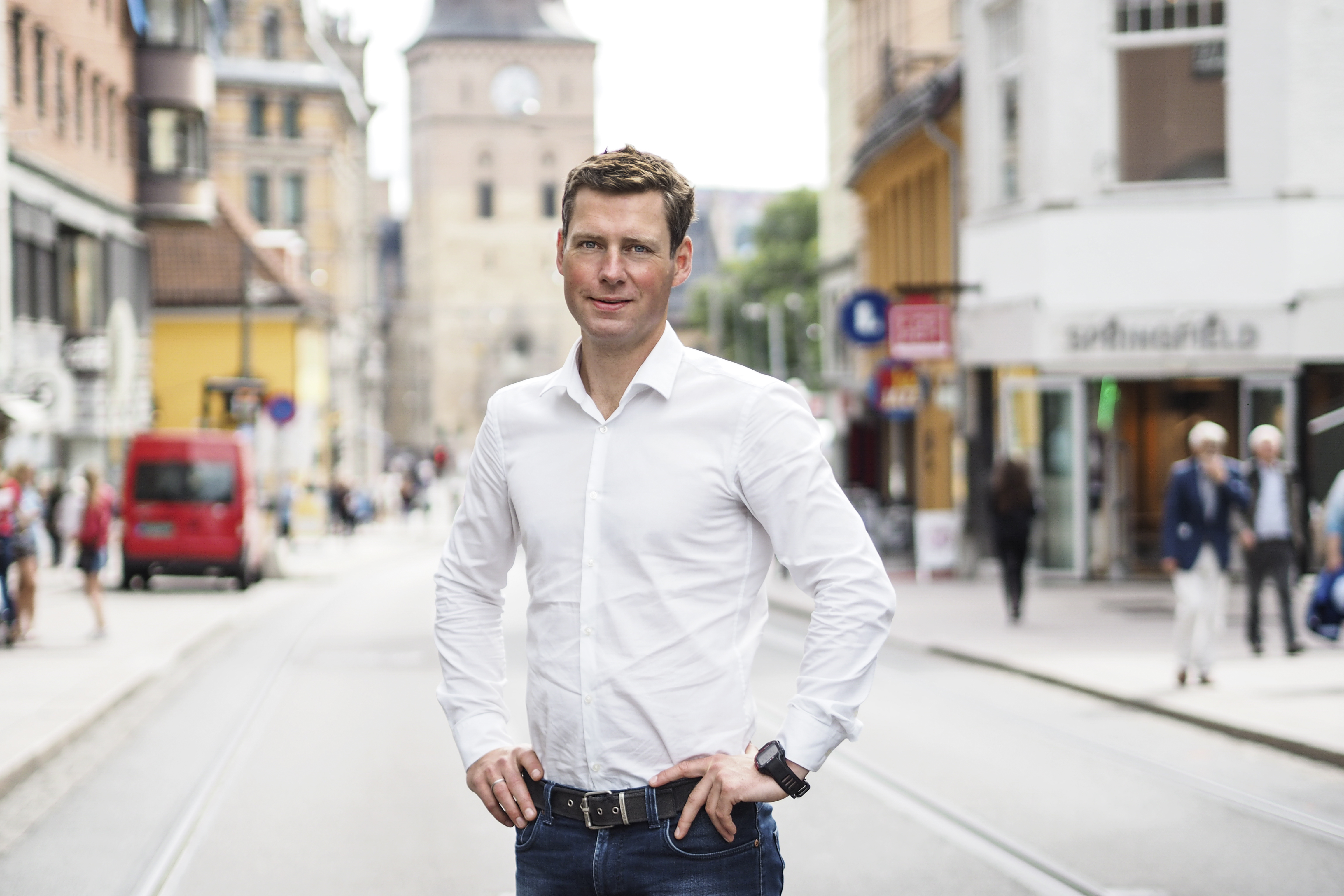 Christopher Ringvold er jobbanalytiker og produktdirektør for FINN jobb. Foto: Caroline Roka/FINN.