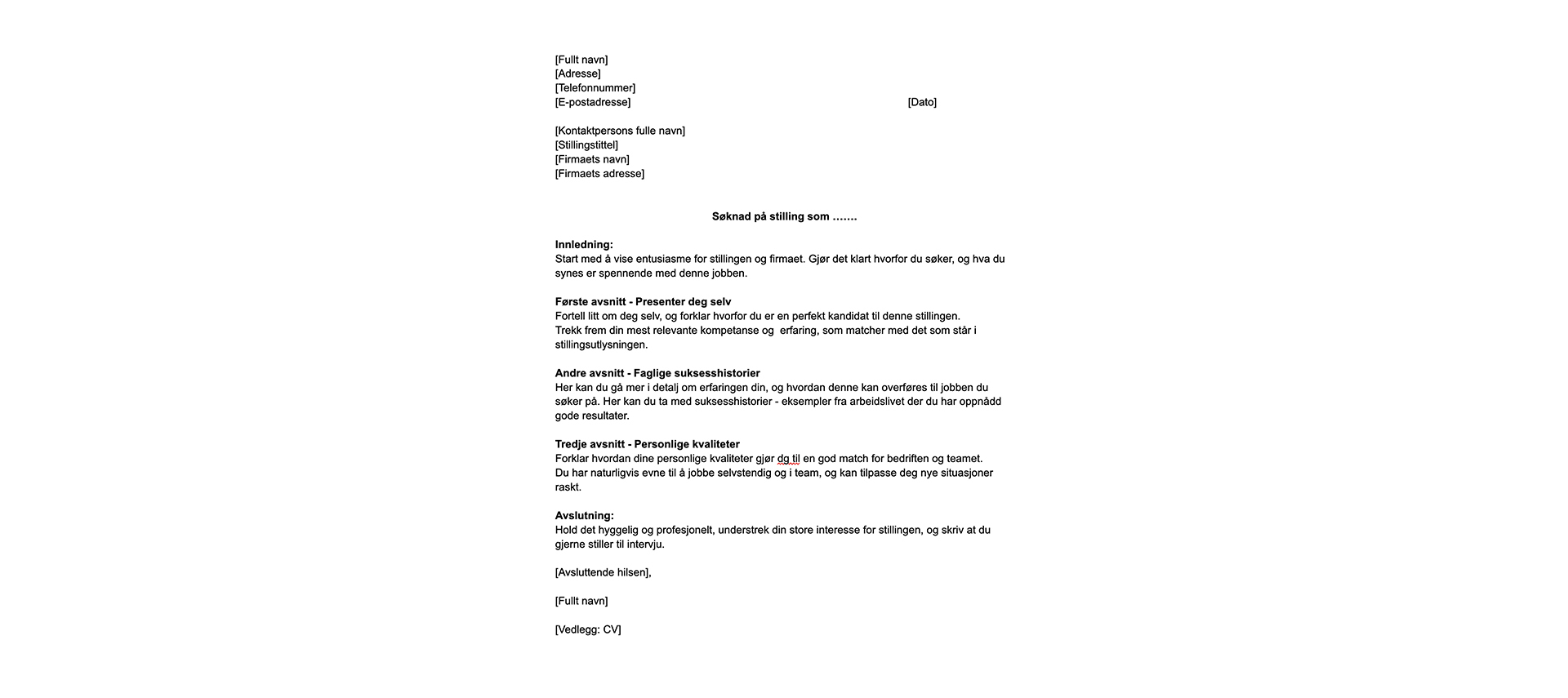 Soknad oppsett eksempel 1920x1080