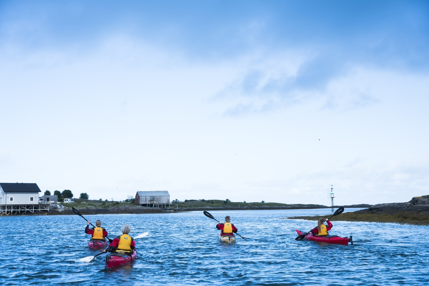 Kajakkpadling på Vega