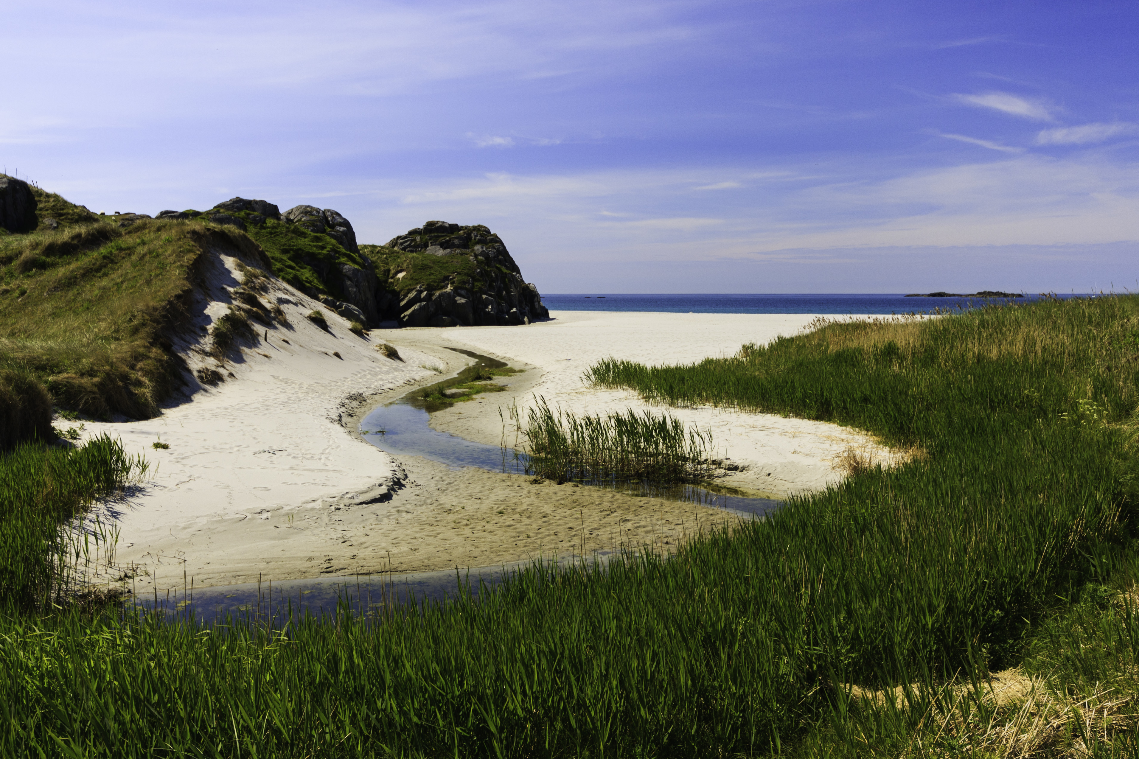 Sandvesand strand på Karmøy i Rogaland