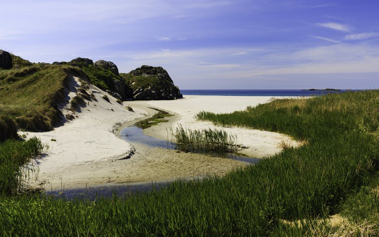 Sandvesand strand på Karmøy i Rogaland