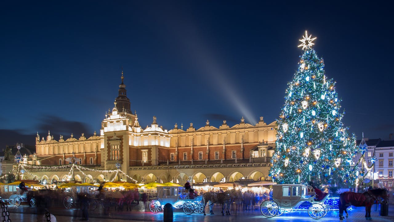 Opplev julemarkedet i Krakow
