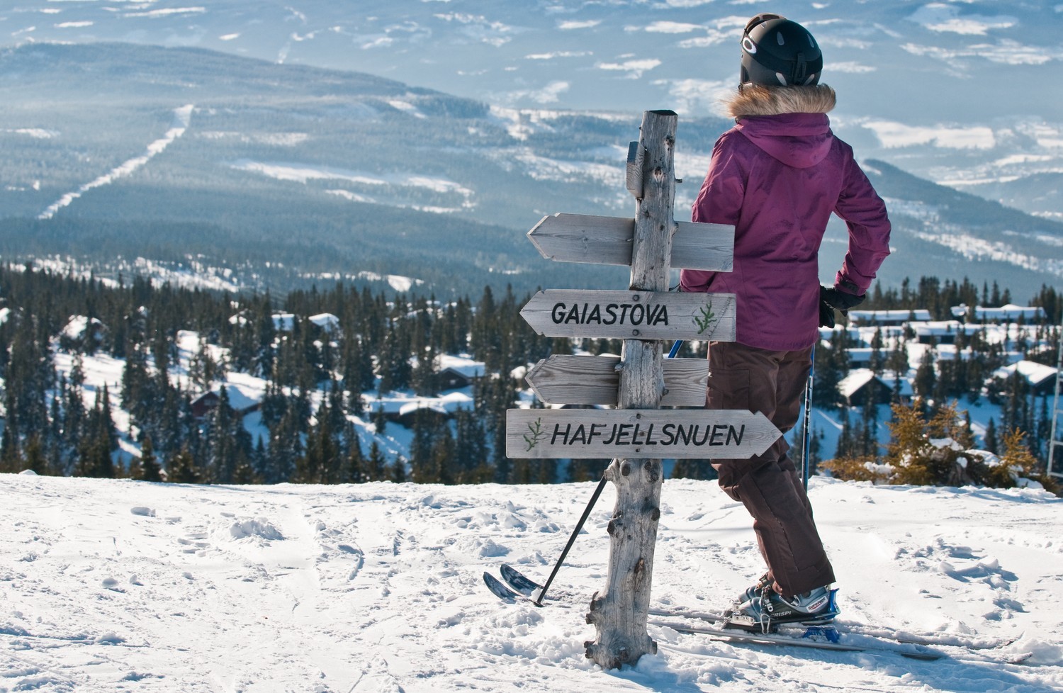 God skilting på toppen av Hafjell Alpinsenter -
Foto: CH - Visitnorway.com