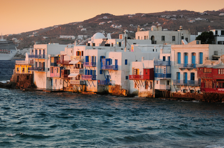 "Lille Venezia" på Mykonos, Kykladene i Hellas