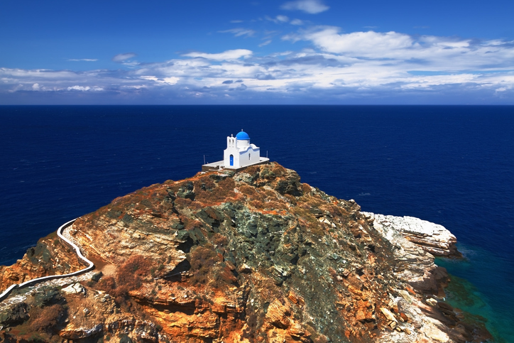 Kirke på Sifnos i Kykladene