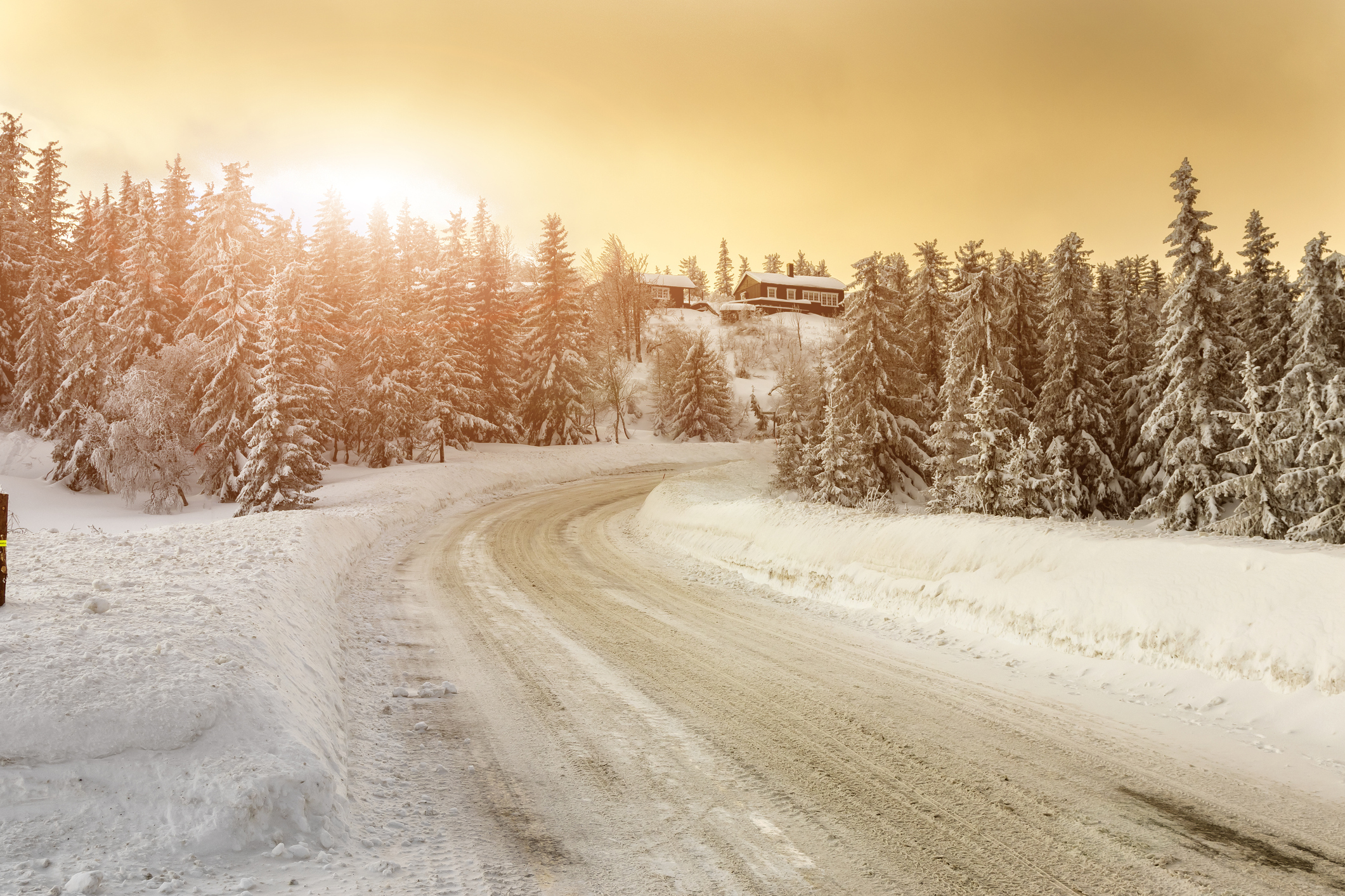 Vinterveien opp til Lifjell i Telemark -
Foto: Getty Images