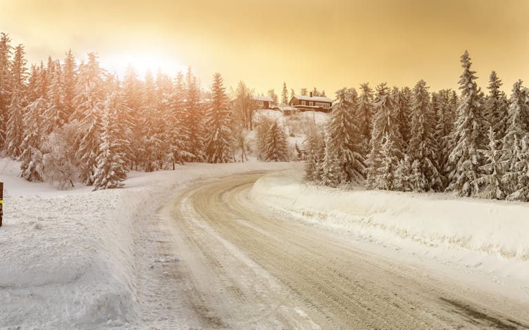 Vinterveien opp til Lifjell i Telemark -
Foto: Getty Images