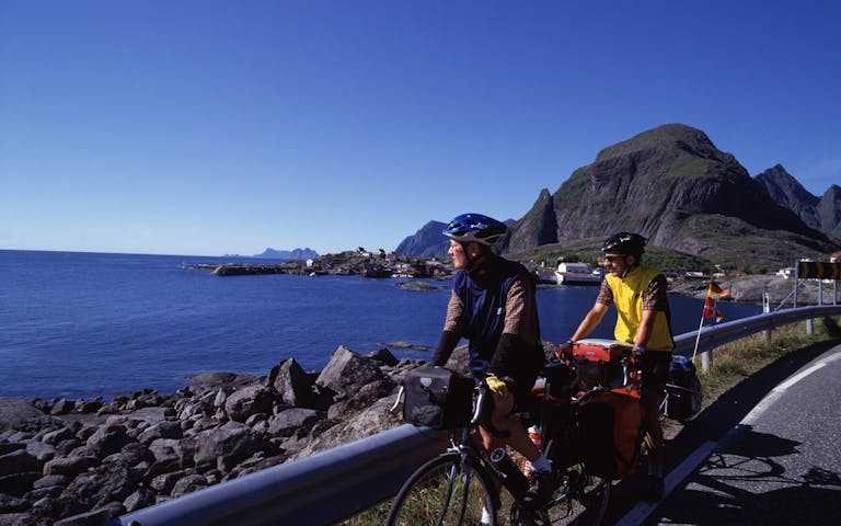 På sykkeltur i Lofoten