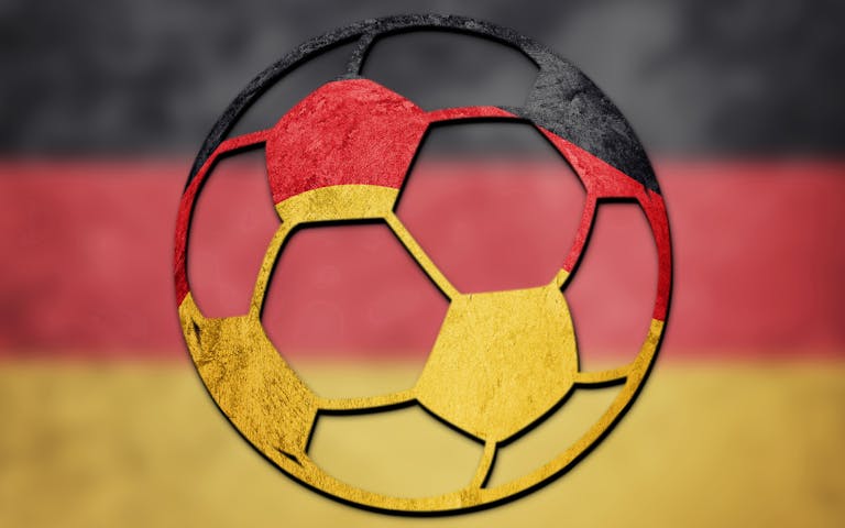Grafisk bilde av fotball i Tyskland