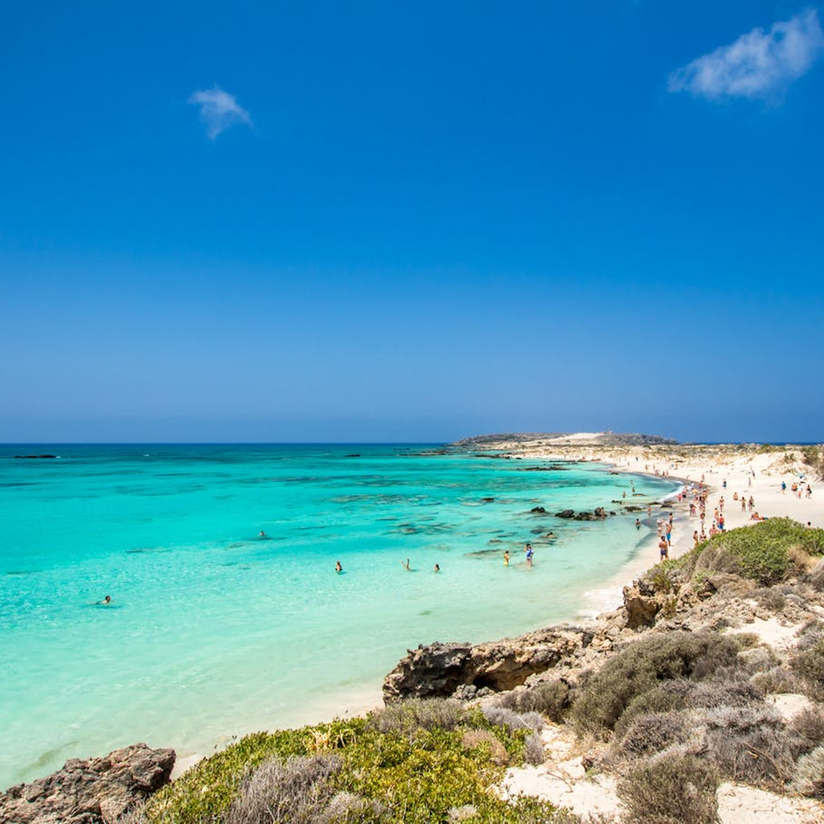 Elafonisso lagunen på Kreta