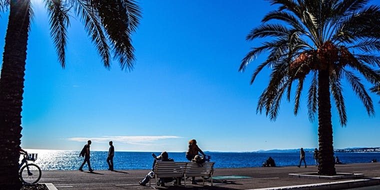 Strandpromenaden i Nice