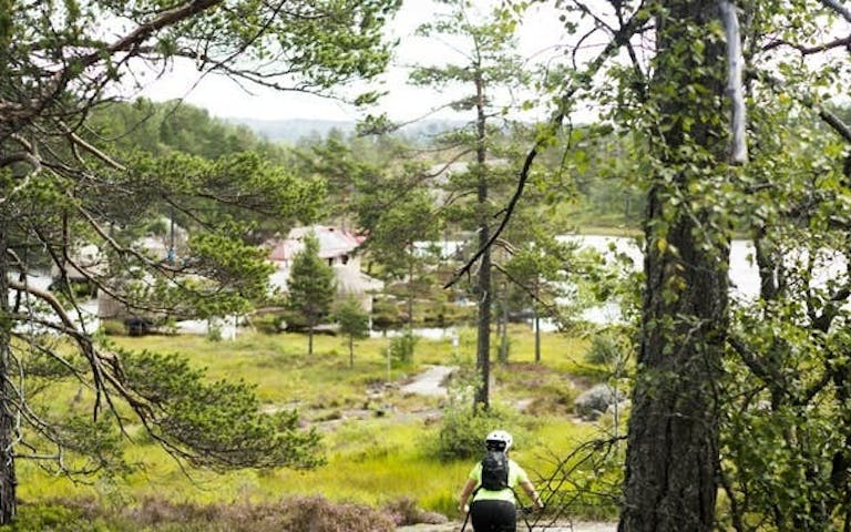 På sykkeltur i naturskjønne Nissedal, Telemark