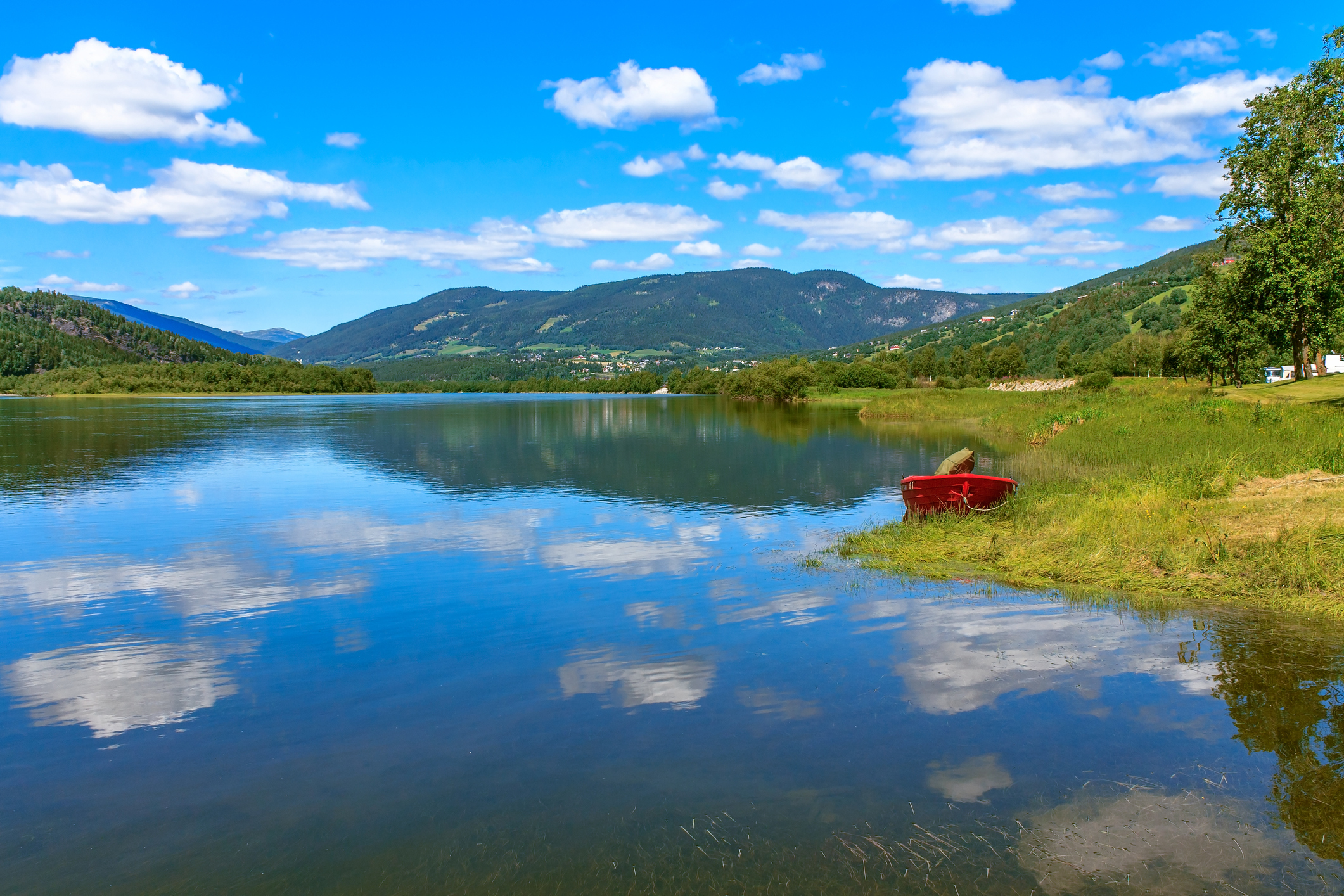 En sommerdag med utsikt over Mjøsa