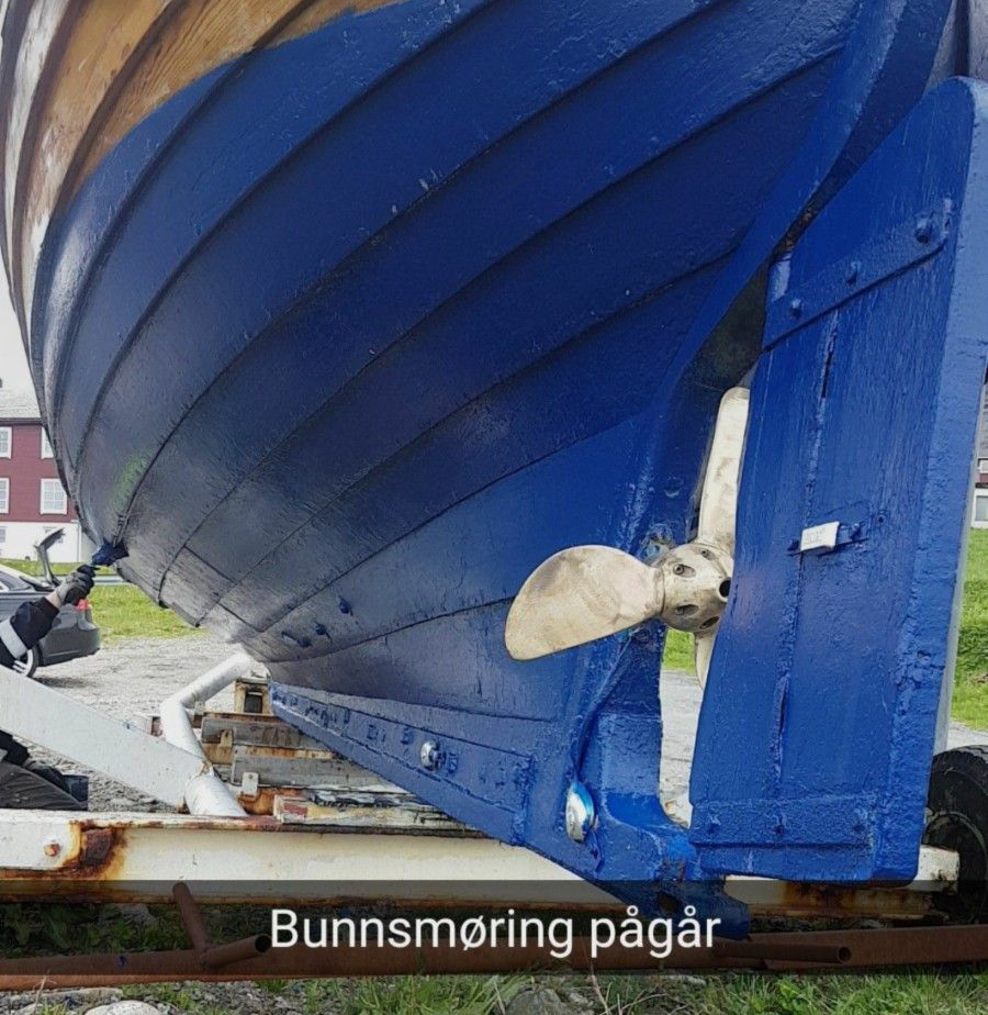 Båt med nytt bunnstoff