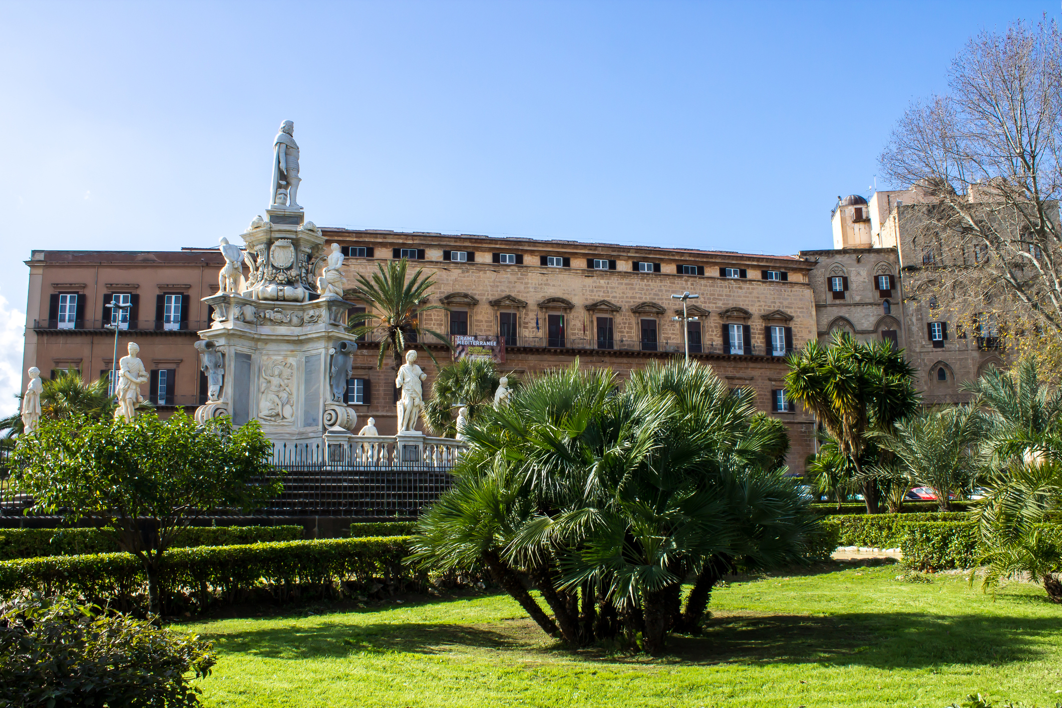 Palazzo dei Normanni i Palermo på Sicilia - Foto: Getty Images