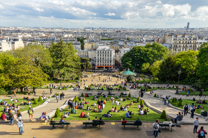 Bilde av utsikt over Paris fra Montmartre