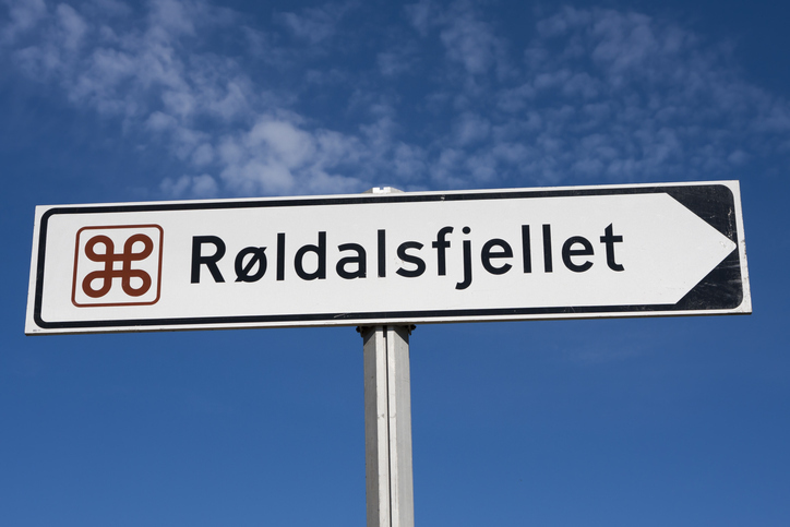 Skilt til Røldalsfjellet