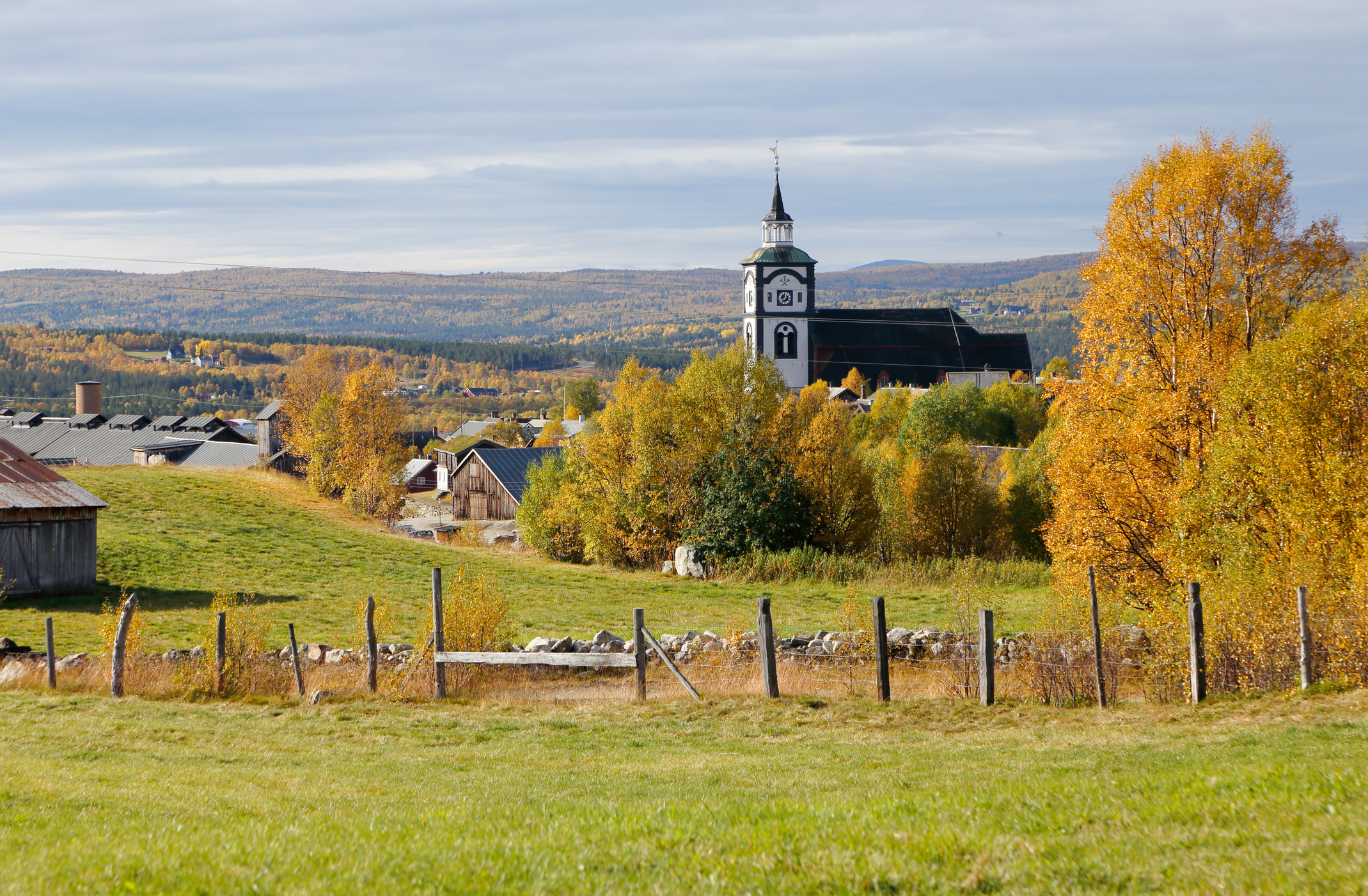Røros i nydelige høstfarger - 
Foto: Getty Images