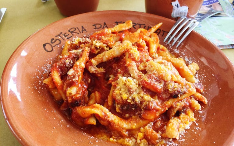 Bilde av ekte pasta på italiensk vis fra Roma