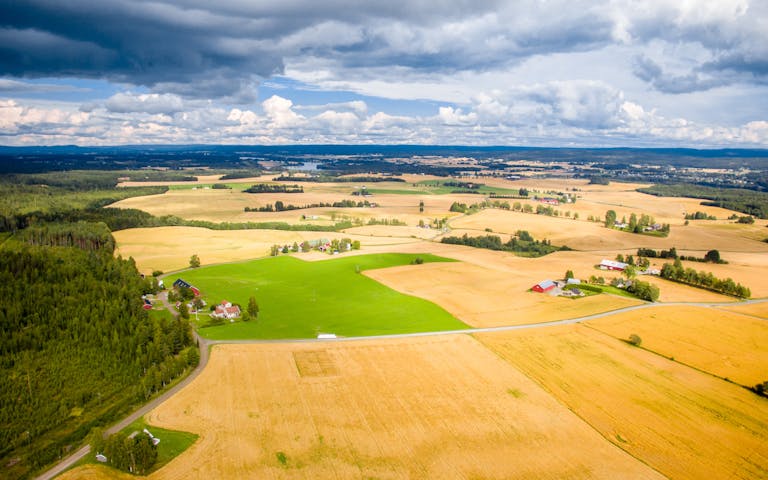 Jordbrukskommunen Nes på Romerike i Viken fylke - Foto: Getty Images