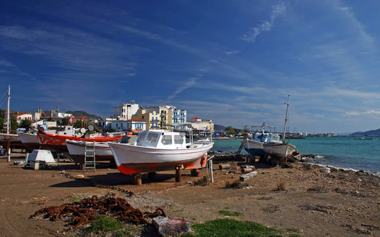 Egina- en øy blant de Saroniske øyer i Hellas