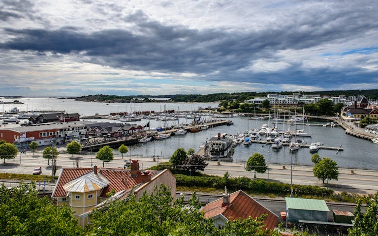 Utsikt over Strømstad havn