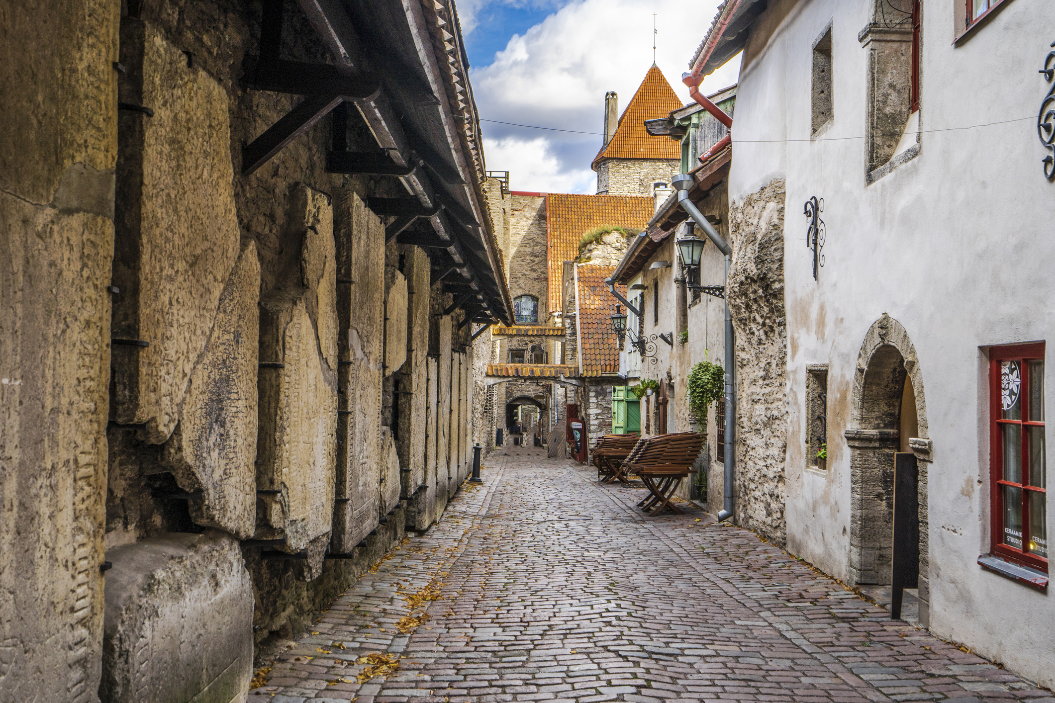 Bilde fra St.Catherines passasjen i Tallinn
