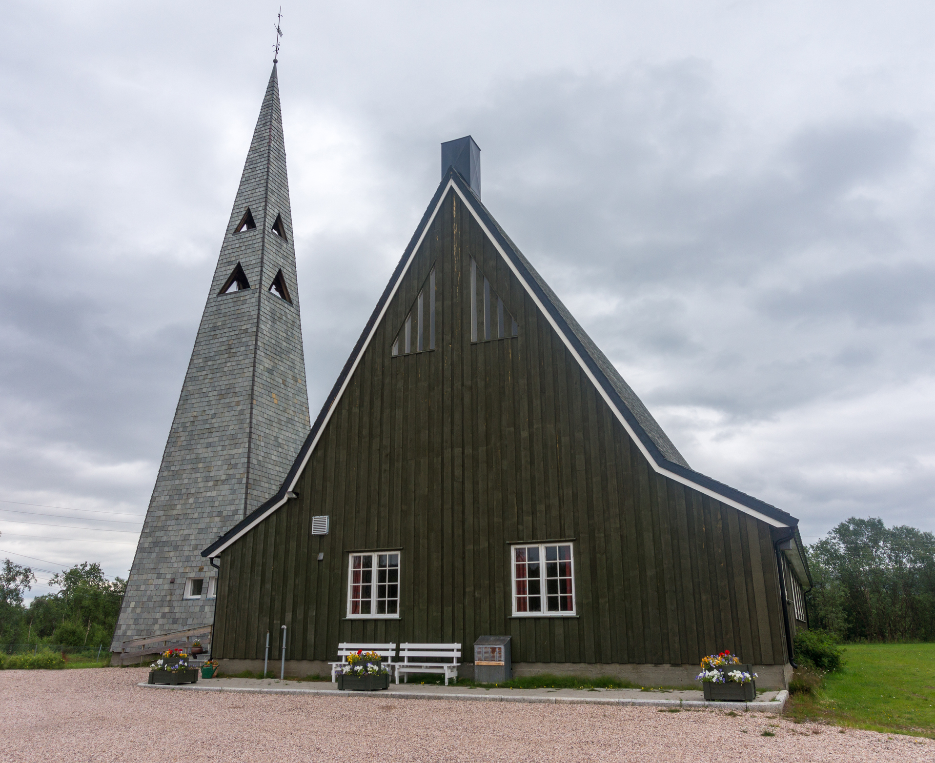 Bilde av Tana kirke i Rustefjelbma i Finnmark