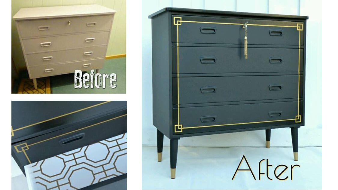 Aleksandra (34) lever av å pusse opp og selge møbler fra FINN!