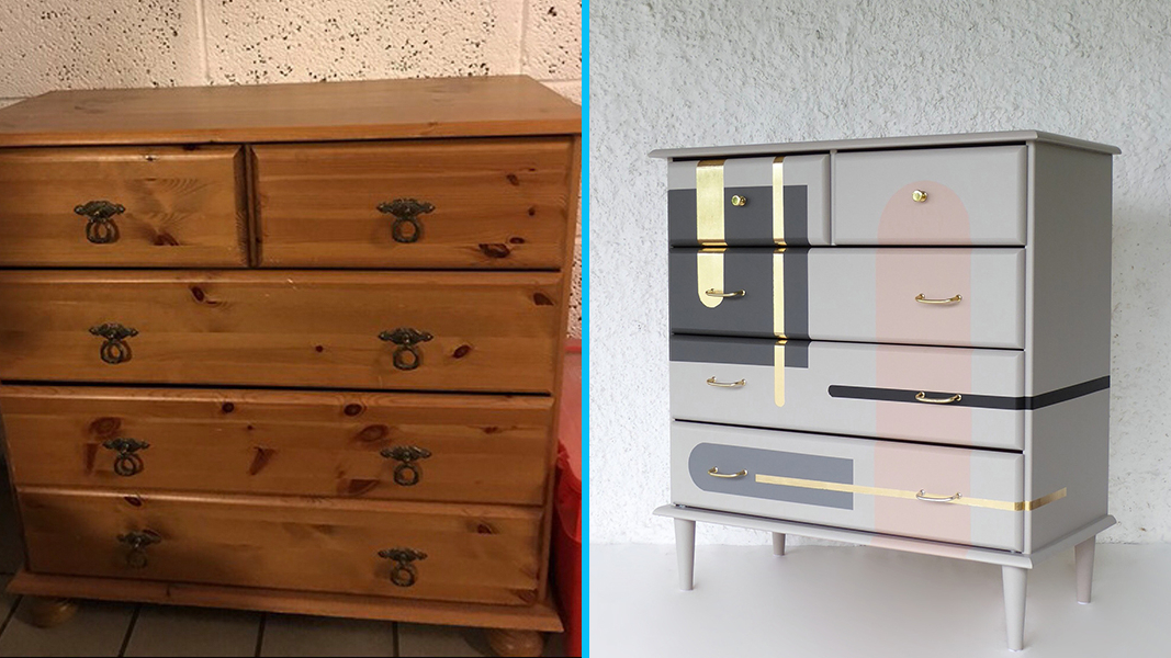 Slik pusser du opp en kommode eller et skap på 1-2-3