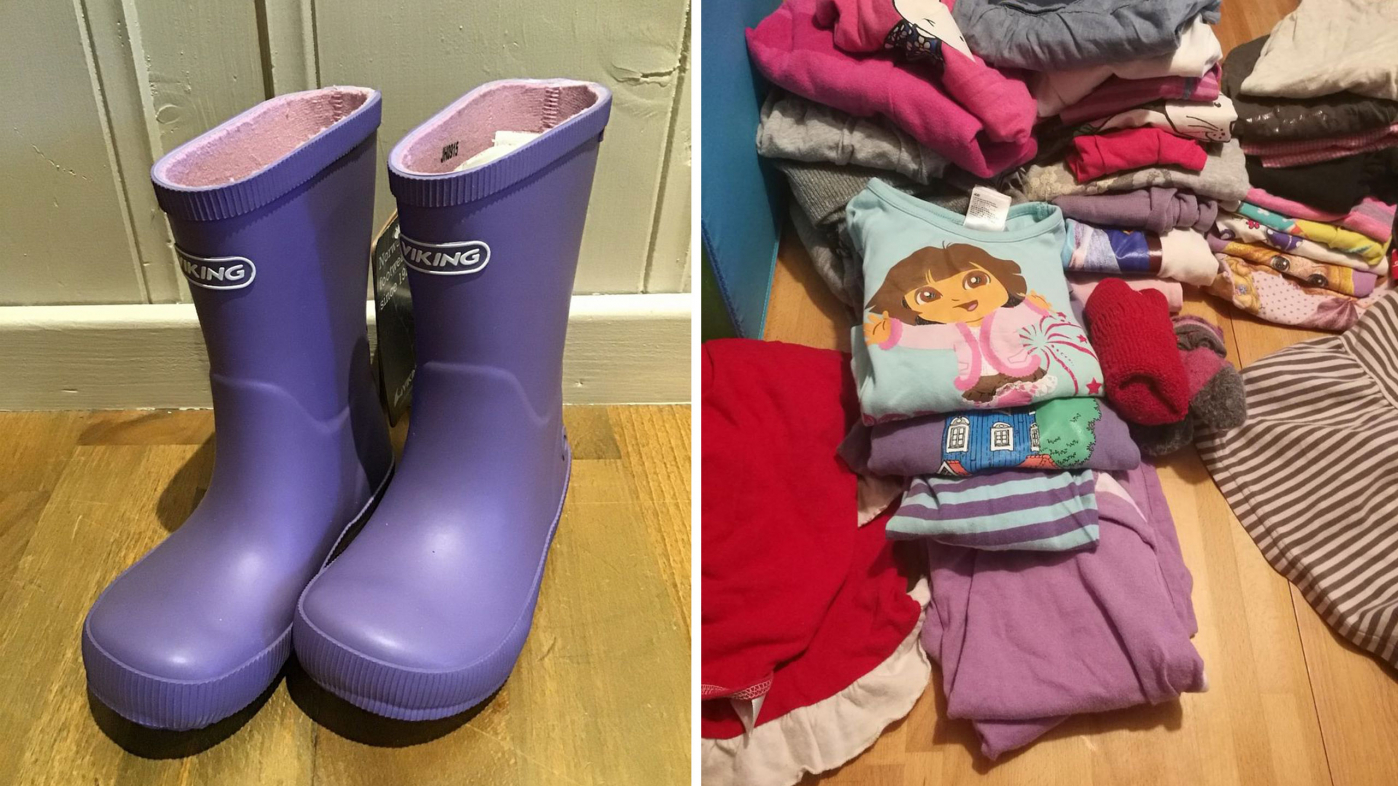 ANBEFALER DOBBELT SKIFT AV TØRT TØY: - Barn elsker å leke i vann, så det er lurt å ha dobbelt skift av trøyer, bukser og lignende i barnehagen, sier pedagogisk leder ved Kjerratten barnehage i Drammen, Glenn Ørmen.