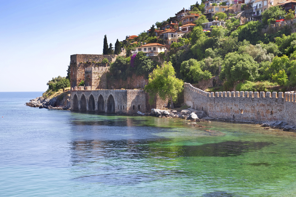 Det gamle fortet i Alanya er verdt et besøk.