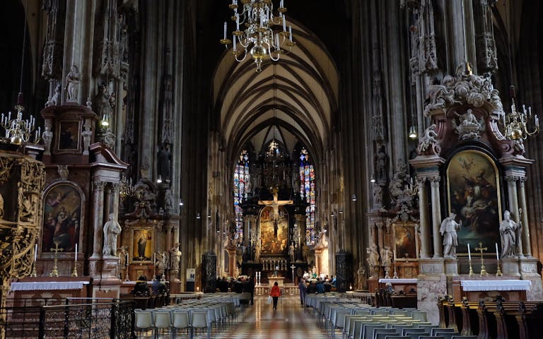 Bilde fra St.Stephans katedralen i Wien