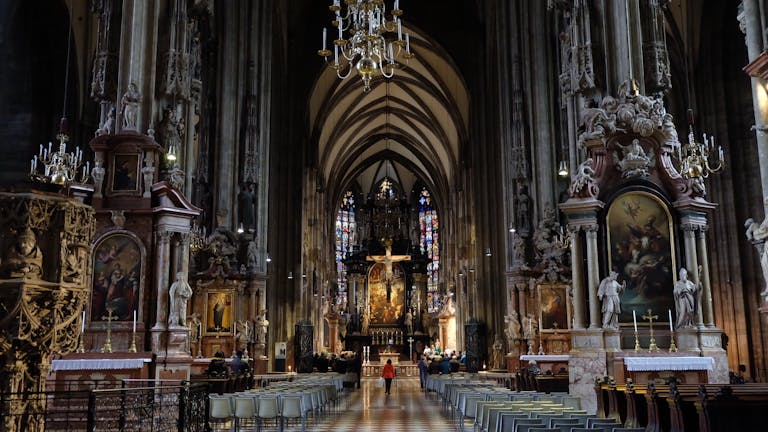 Bilde fra St.Stephans katedralen i Wien